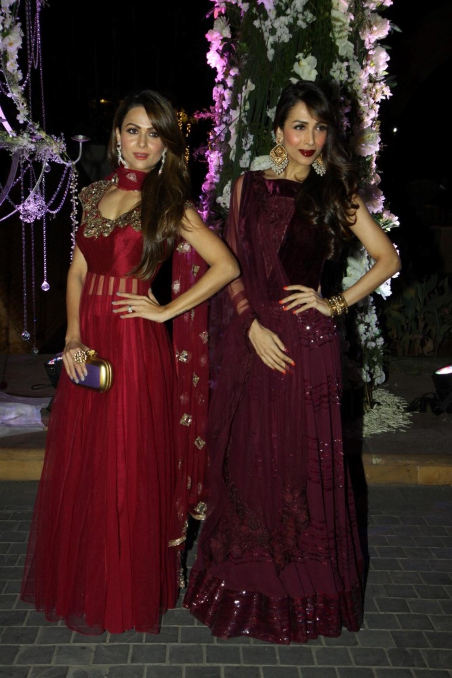 Malaika Arora Khan with sister Amrita Arora at wedding sangeet ceremony