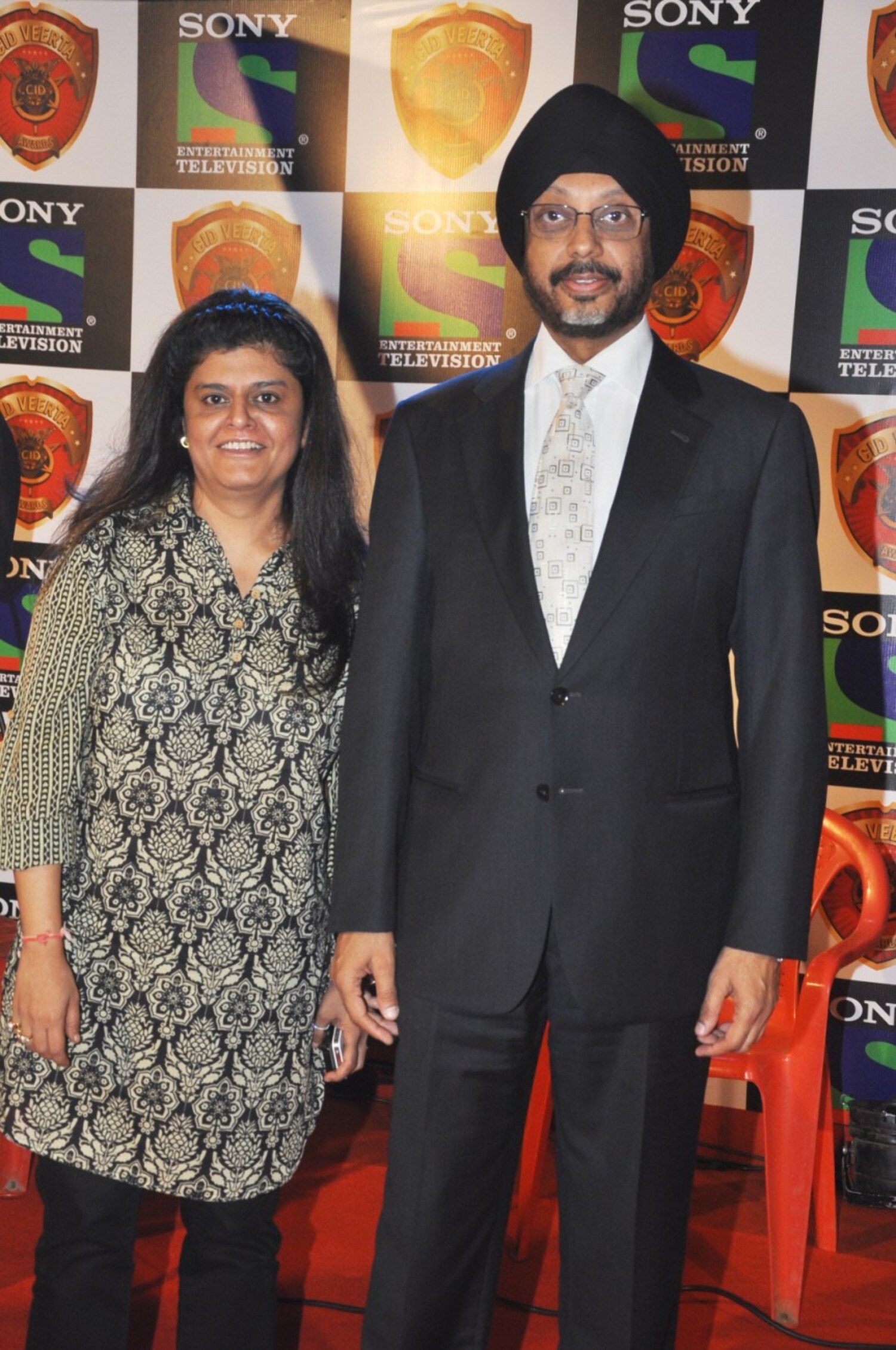 SET COO NP Singh with wife at CID Veerta Awards in Mumbai rediff ...