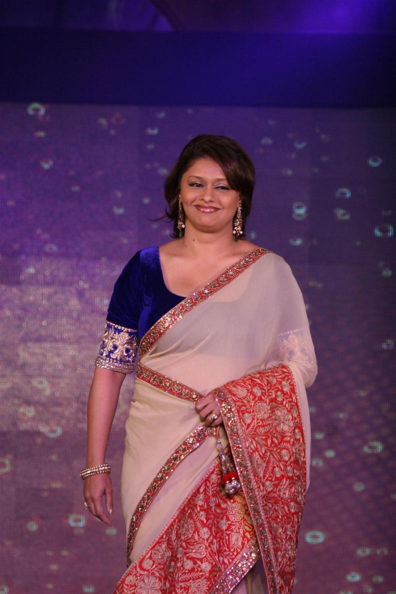 Pallavi Joshi walking the ramp at The Girl Child Campaign Fashion Show