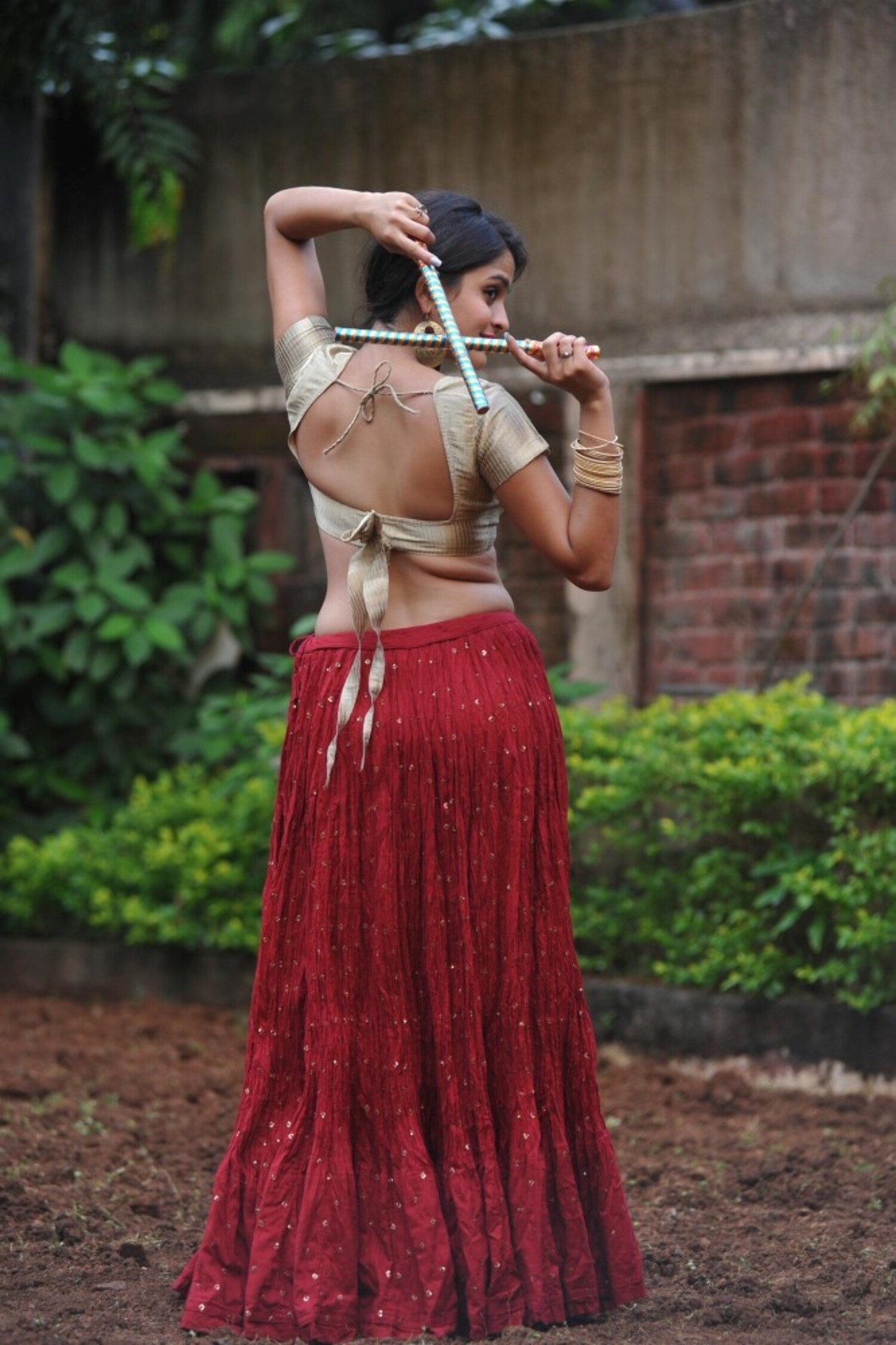 Sheena Shahabadi Posing For Special Hot Photo Shoot For Navratri 2013 In Mumbai 9 Rediff 