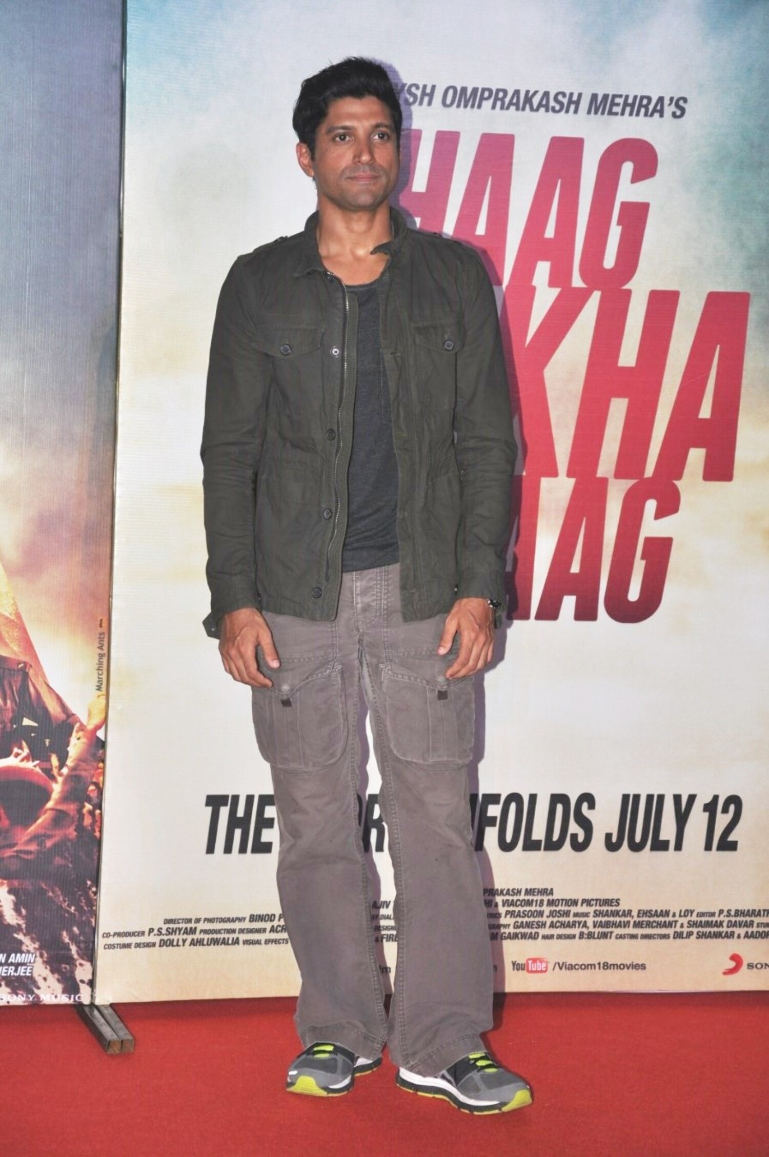 Farhan Akhtar at film BHAAG MILKHA BHAAG first look and ...