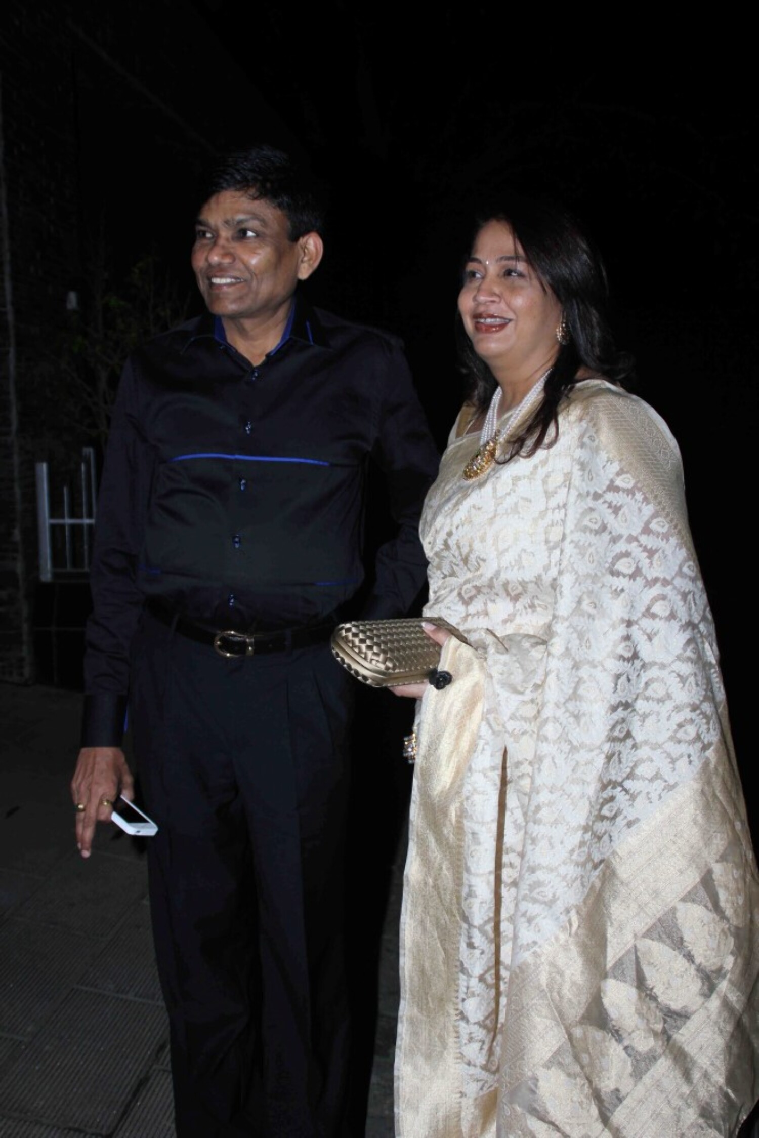 Producer Jayantilal Gada with his wife at Aamir Khan hosted Diwali 2014 ... photo