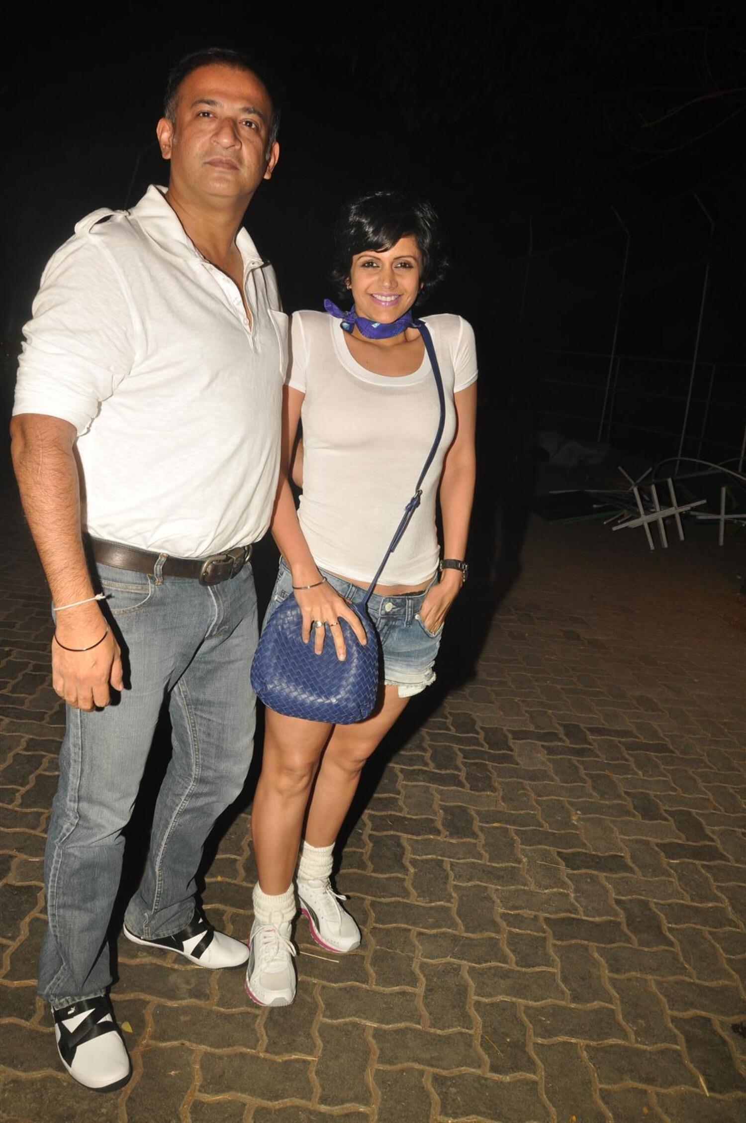 Mandira Bedi with husband Raj Kaushal at announcement of Chitrangada