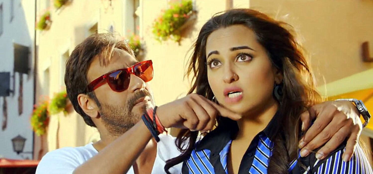 Sonakshi Sinha Ajay Devgn Action Jackson Movie Song Pic Action Jackson On Rediff Pages