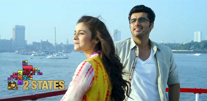 Alia Bhatt Arjun Kapoor 2 States Movie Song Pic