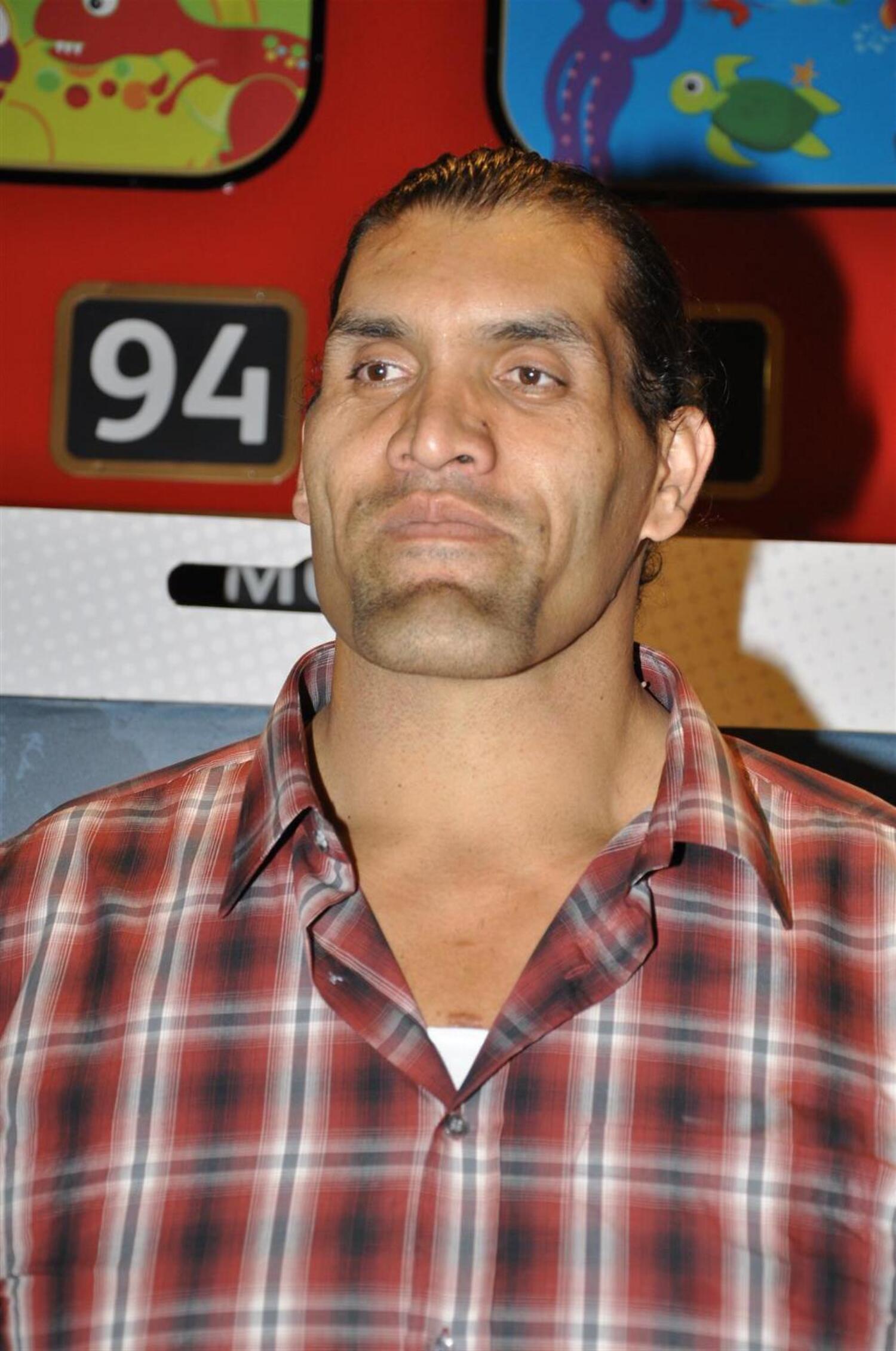 WWE Superstar Khali at the launch of game The Great Khali at Hamleys in ...