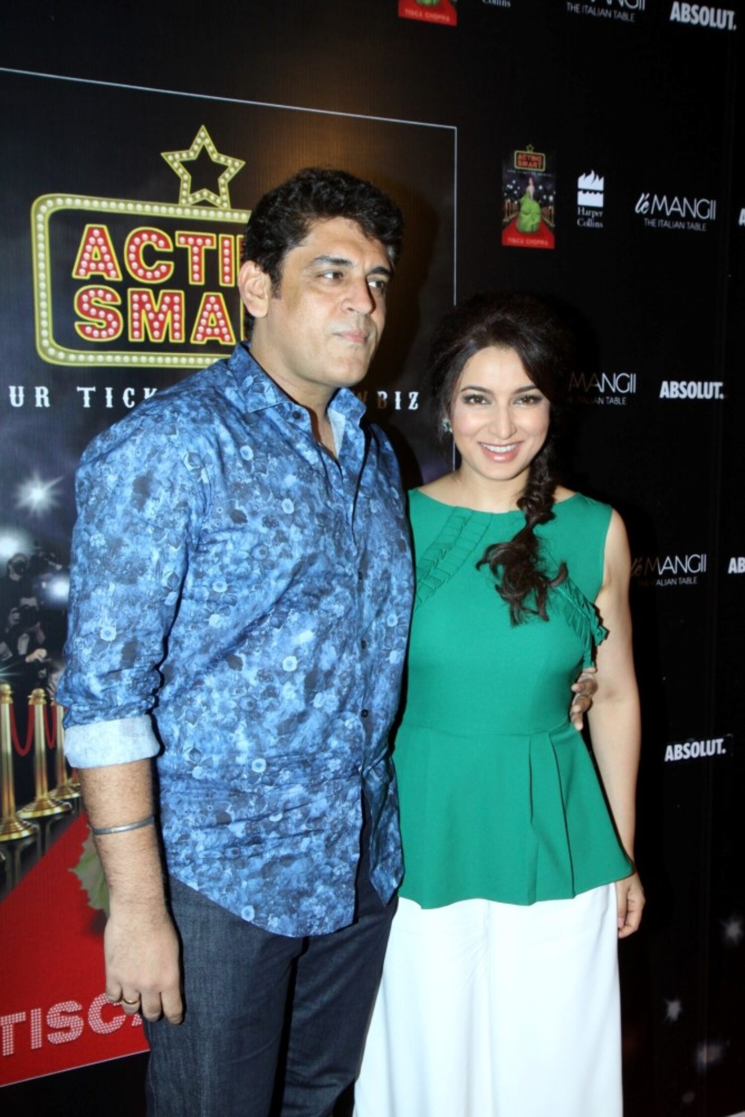 Tisca Chopra with husband Captain Sanjay Chopra at the success party of ...