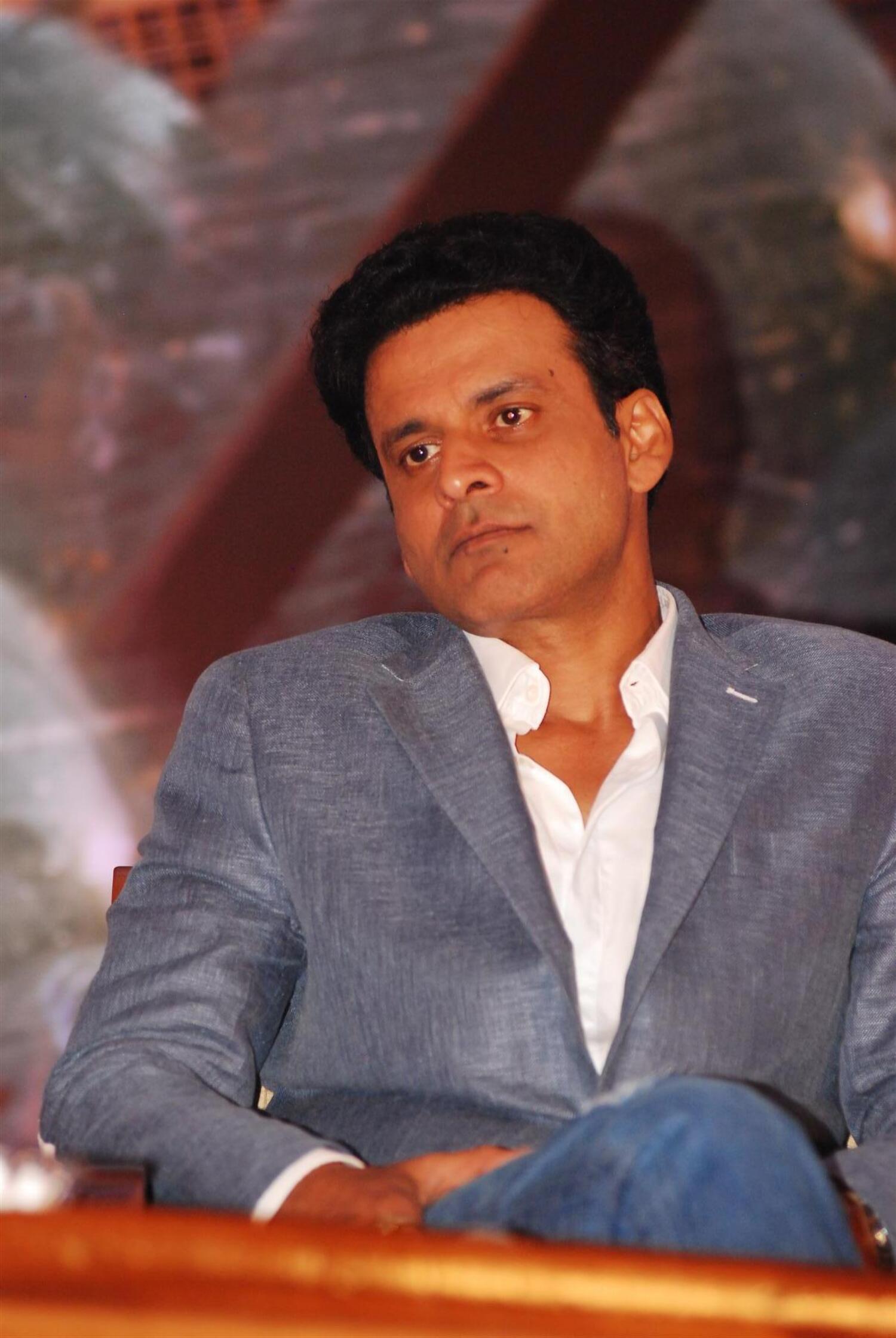 Manoj Bajpayee at the global trailer launch of film SATYAGRAHA in ...