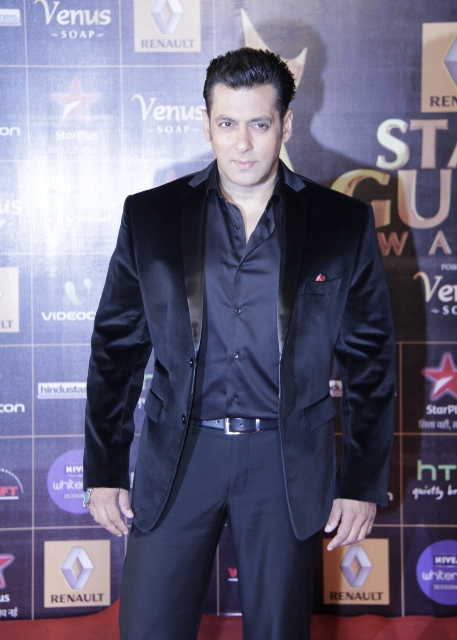 Actor Salman Khan at the Renault Star Guild Awards 2013 in Mumbai 2 ...