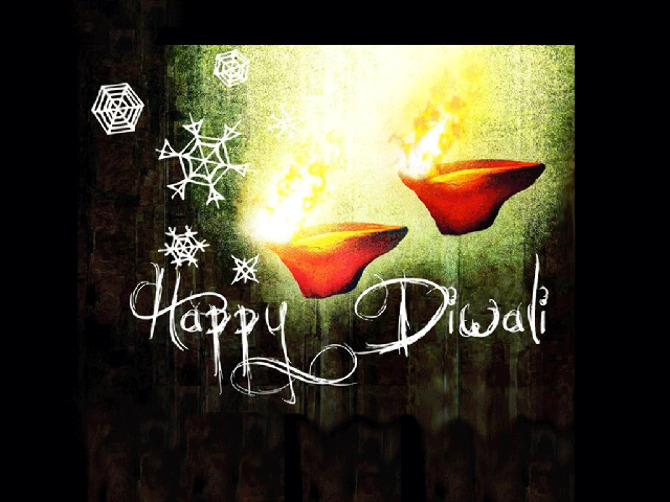 Beautiful 90 Simple Diwali Greeting Card